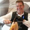 Tranchage artistique de jambon ibérique lors d’un dîner privé